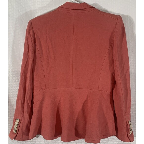 Veronica Beard Danielle Dickey One Button Blazer Coral Womens 12 - Picture 7 of 10